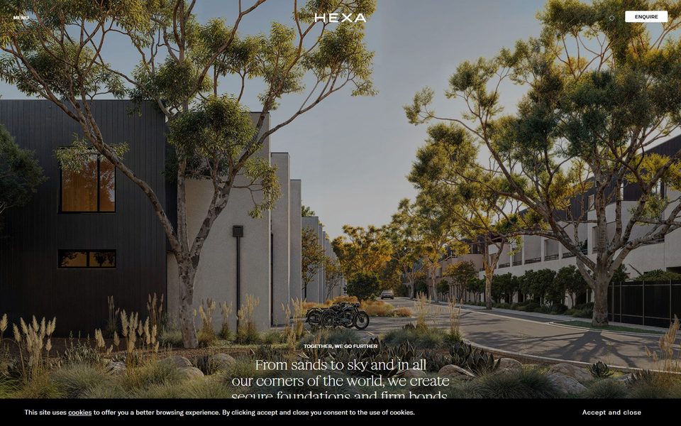 The Hexa website